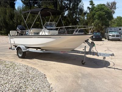2018 Boston Whaler 170 MONTAUK — front three-quarter view