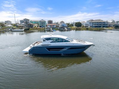 2023 Cruisers Yachts 46 CANTIUS — front three-quarter view