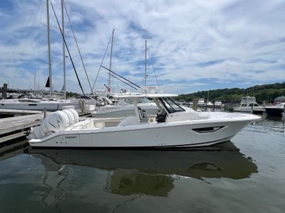 2023 Pursuit S378 — front three-quarter view