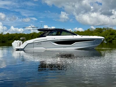 2024 Cruisers Yachts 42 GLS OB — front three-quarter view