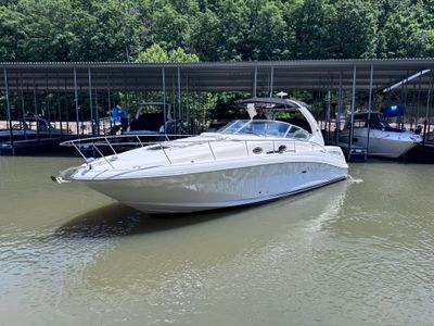 2007 Sea Ray 340 Sundancer — front three-quarter view