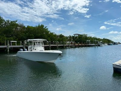 2018 Cobia 261 CENTER CONSOLE — front three-quarter view