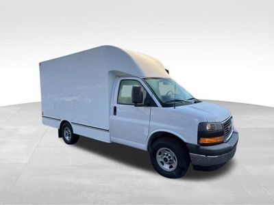 2025 GMC Savana Cutaway 3500 — rear three-quarter view