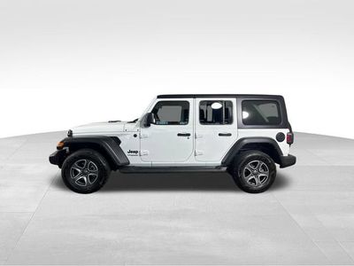 2022 Jeep Wrangler — rear three-quarter view