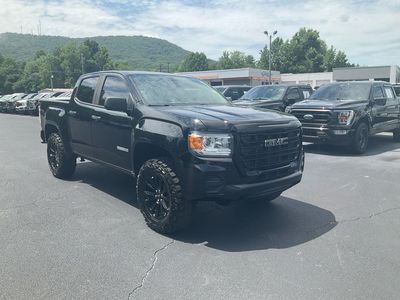 2021 GMC Canyon — rear three-quarter view