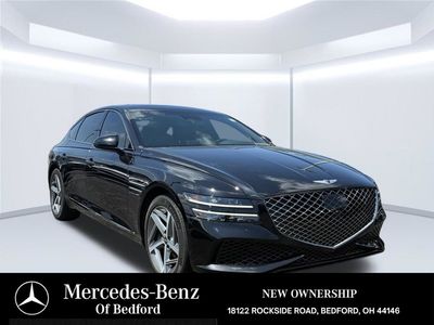 2024 Genesis G80 — rear three-quarter view