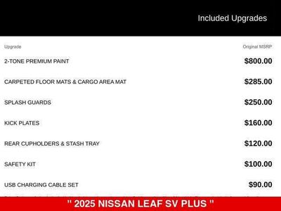2025 Nissan LEAF — interior view