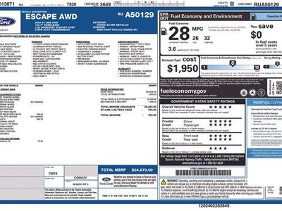 2024 Ford Escape — detail view