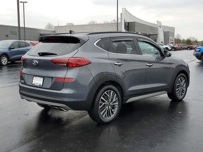 2019 Hyundai Tucson — rear three-quarter view