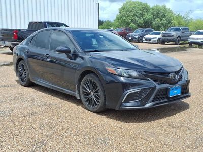 2022 Toyota Camry — rear three-quarter view