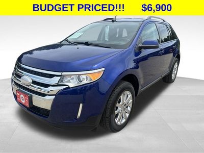 2013 Ford Edge SEL in Blue Metallic — front three-quarter view