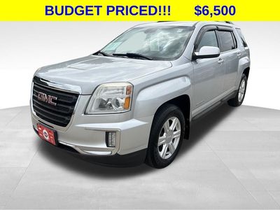 2016 GMC Terrain SLE-2 in Quicksilver Metallic — front three-quarter view