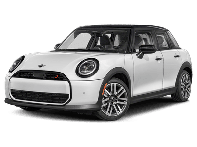 2026 MINI 4 DOOR ICONIC in Nanuq White Metallic — front three-quarter view