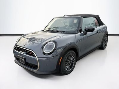 2026 MINI CONVERTIBLE ICONIC in Copper Grey Metallic — front three-quarter view