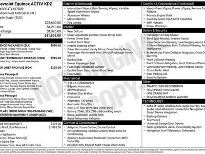 2026 Chevrolet Equinox — interior view