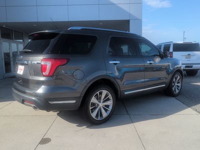2018 Ford Explorer — rear three-quarter view