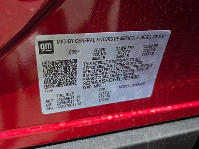 2026 Chevrolet Equinox — interior view