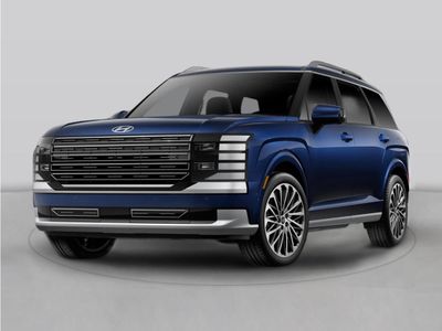 2026 Hyundai Palisade Calligraphy in Abyss Black — front three-quarter view