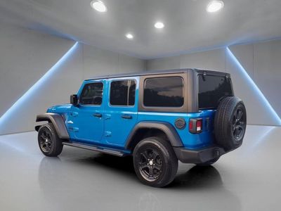 2022 Jeep Wrangler — rear three-quarter view