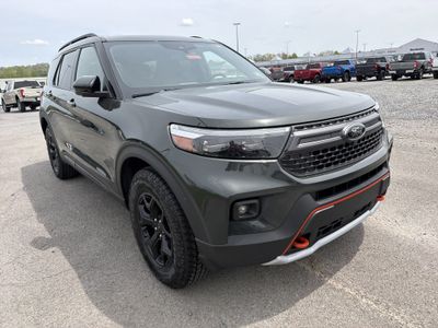 2023 Ford Explorer — rear three-quarter view