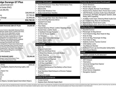 2026 Dodge Durango — interior view