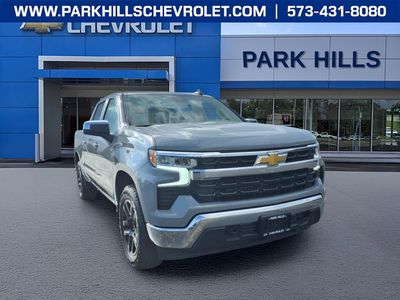 2024 Chevrolet Silverado 1500 LT (2FL) in Slate Gray Metallic — front three-quarter view