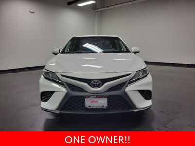 2018 Toyota Camry — rear three-quarter view