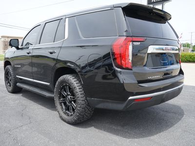 2021 GMC Yukon — rear three-quarter view
