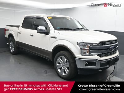 2018 Ford F-150 LARIAT Truck SuperCrew Cab — front three-quarter view