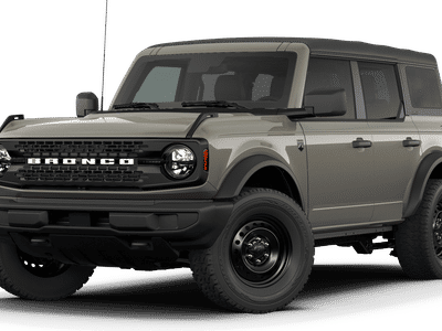 2026 Ford Bronco Big Bend in Gray — front three-quarter view