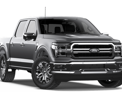 2026 Ford F-150 Lariat in Carbonized Gray Metallic — front three-quarter view