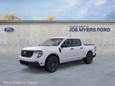 2026 Ford Maverick XLT in YZ White — front three-quarter view