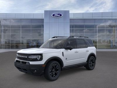 2025 Ford Bronco Sport Outer Banks in Oxford White — front three-quarter view
