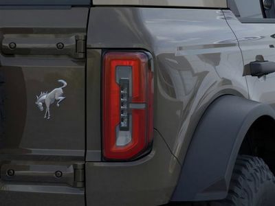 2026 Ford Bronco Badlands in Marsh Gray — front three-quarter view