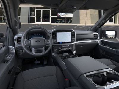 2026 Ford F-150 XLT in Antimatter Blue Metallic — front three-quarter view