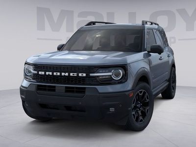 2025 Ford Bronco Sport Outer Banks in Azure Gray Metallic Tri-Coat — front three-quarter view