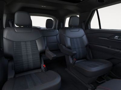 2026 Ford Explorer ST-Line in Black — front three-quarter view