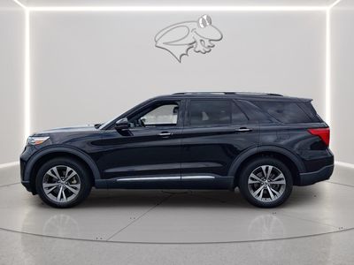 2020 Ford Explorer — rear three-quarter view