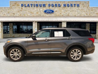 2022 Ford Explorer — rear three-quarter view