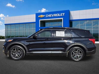 2021 Ford Explorer — rear three-quarter view