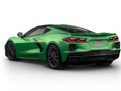2027 Chevrolet Corvette Stingray — rear three-quarter view