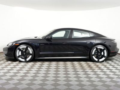 2026 Porsche Taycan — side profile view