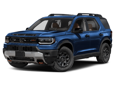 2026 Honda Passport TrailSport Elite Blackout in Obsidian Blue Pearl — front three-quarter view