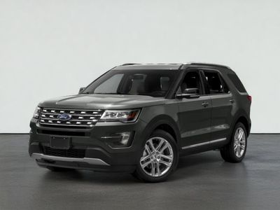 2017 Ford EXPLORER XLT in Ingot Silver — front three-quarter view