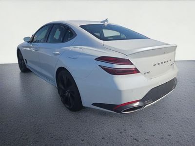 2022 Genesis G70 — rear three-quarter view