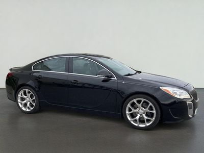 2017 Buick Regal GS in Ebony Twilight Metallic — front three-quarter view