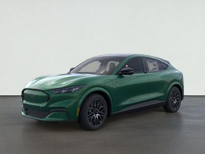 2026 Ford Mustang Mach-E Premium in Eruption Green Metallic — front three-quarter view