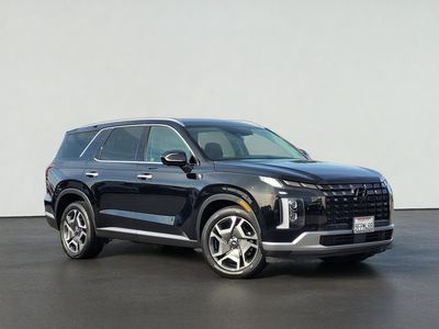 2023 Hyundai PALISADE SEL in Abyss Black Pearl — front three-quarter view