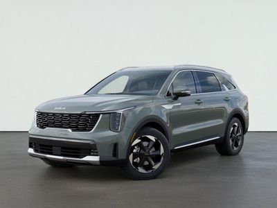 2026 Kia SORENTO HYBRID EX in Cityscape Green — front three-quarter view