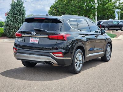 2019 Hyundai Santa Fe — rear three-quarter view